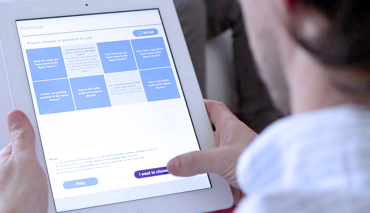 Digital interactive exercises for online and event use