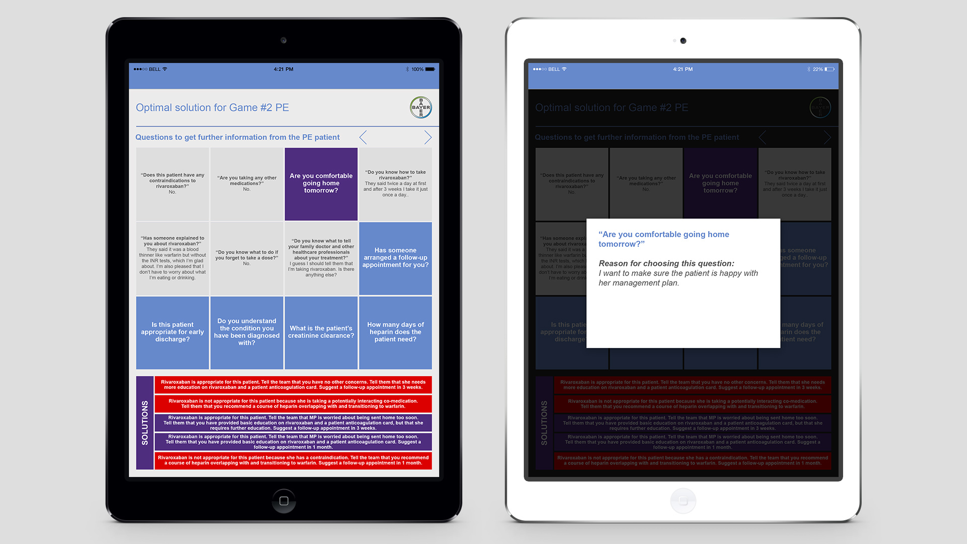 Digital interactive exercises for online and event use