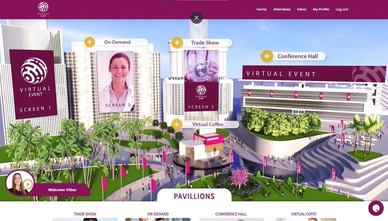 Fully managed, customized virtual conferences