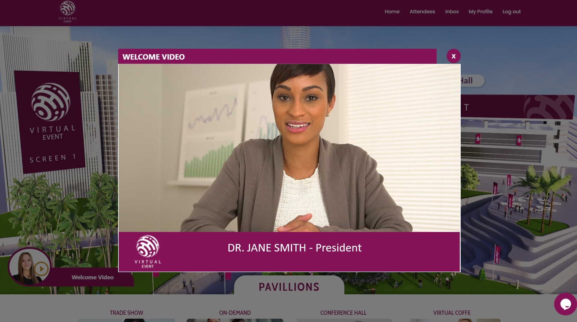 Fully managed, customized virtual conferences