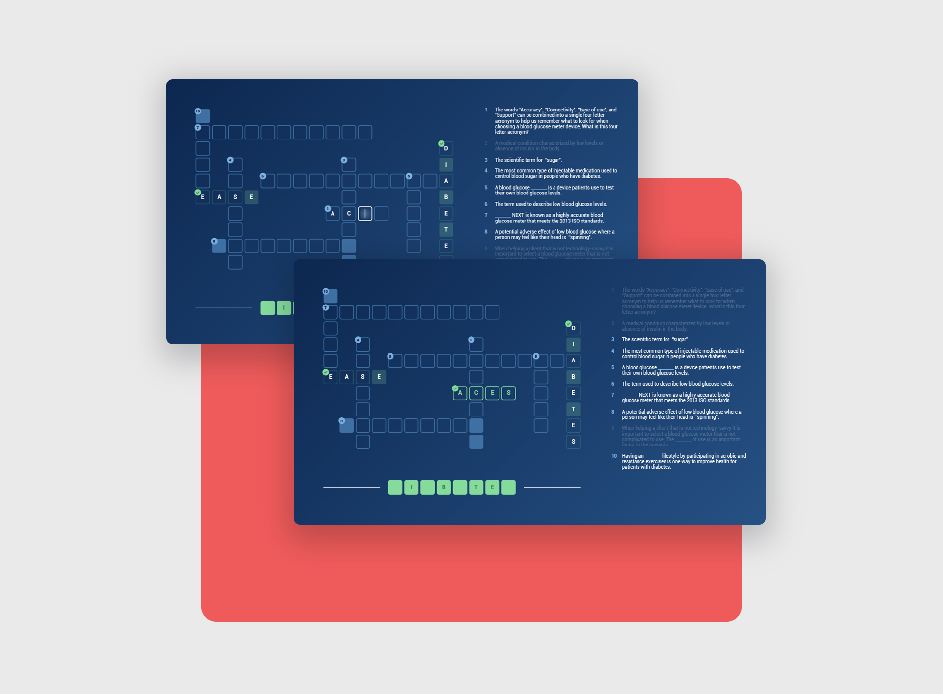 Digital crossword puzzle