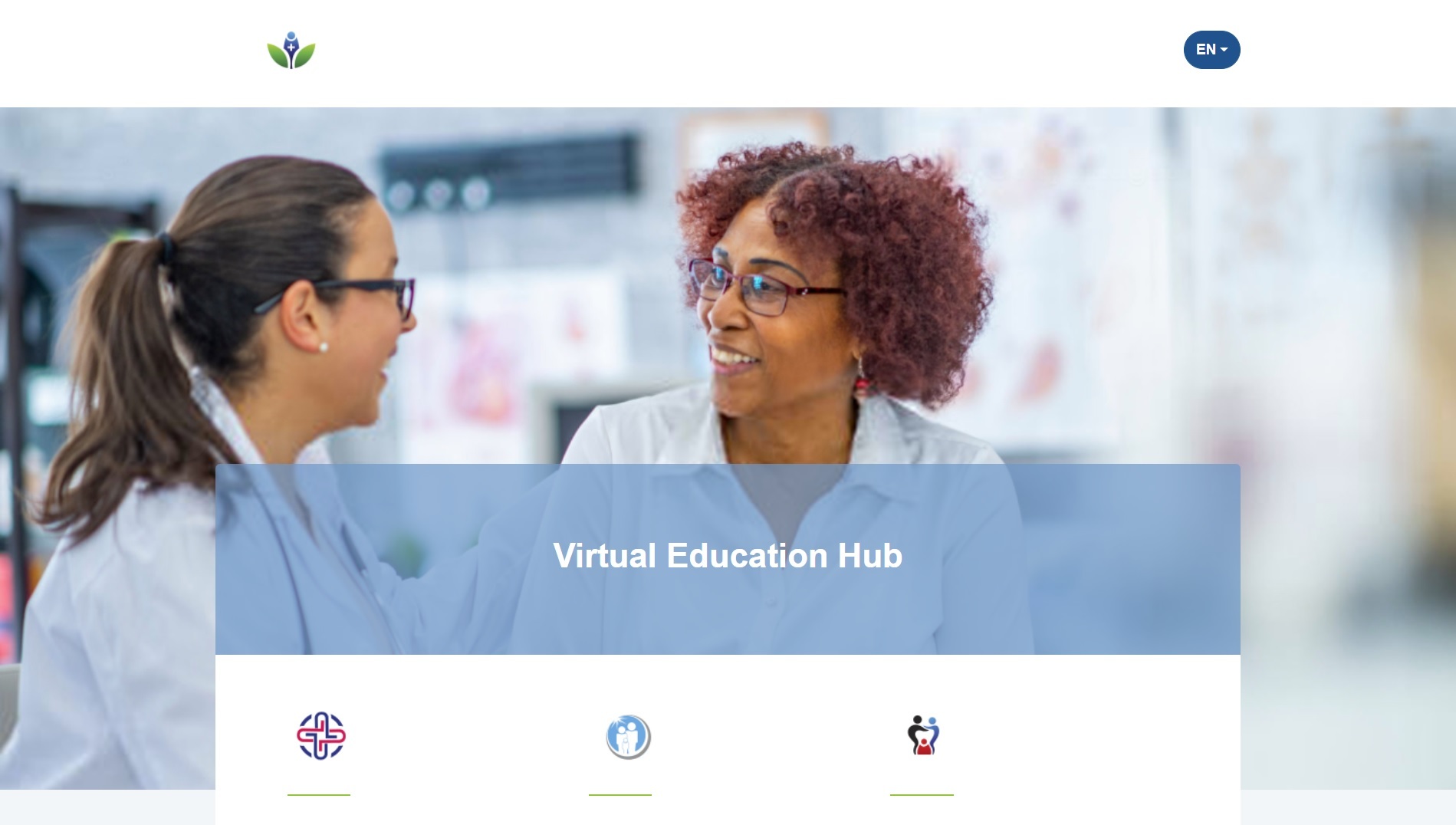 Customized, dedicated virtual education hub for HCPs