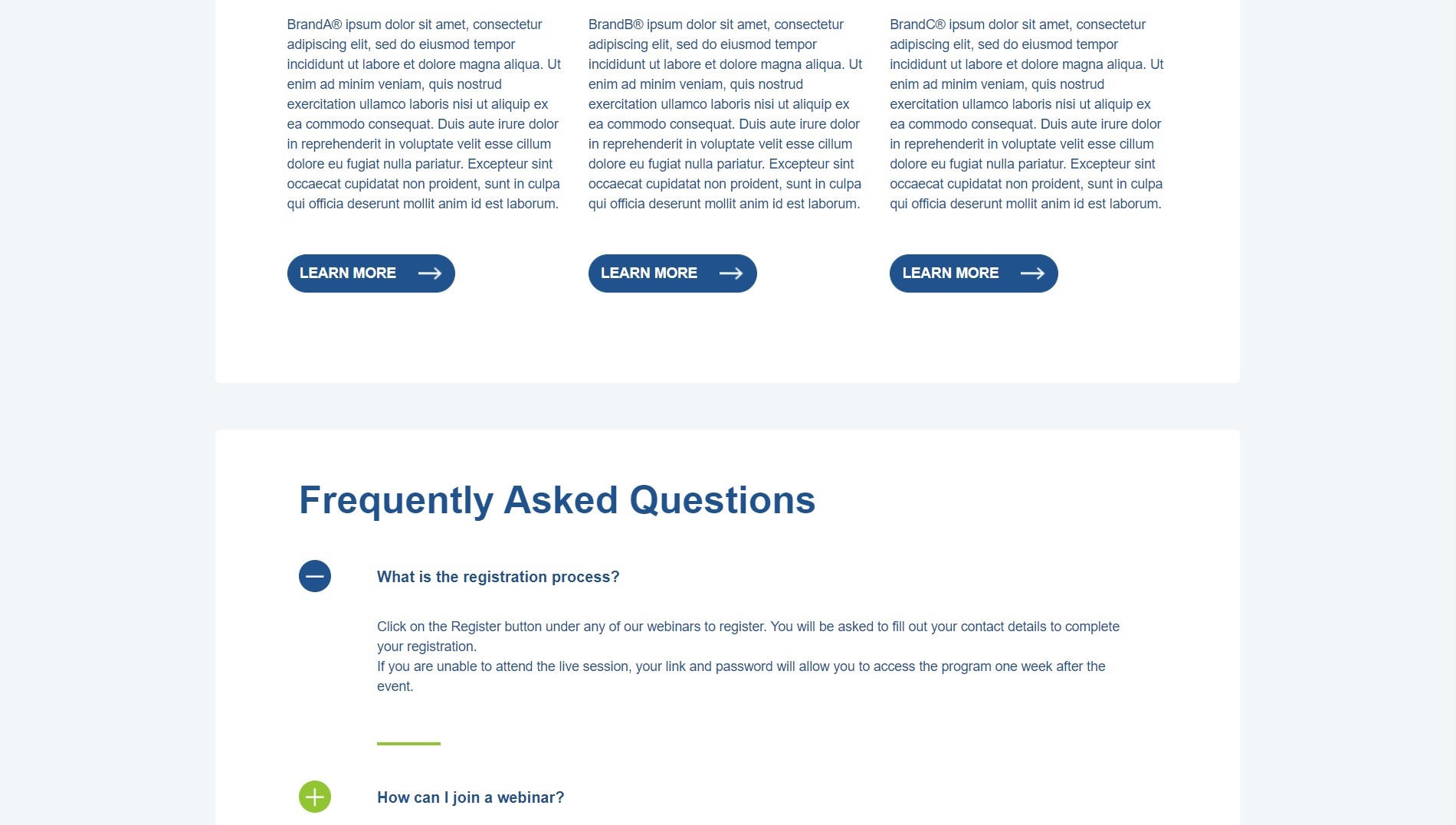 Customized, dedicated virtual education hub for HCPs