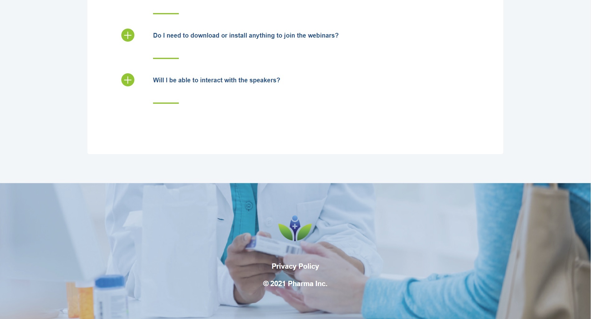 Customized, dedicated virtual education hub for HCPs